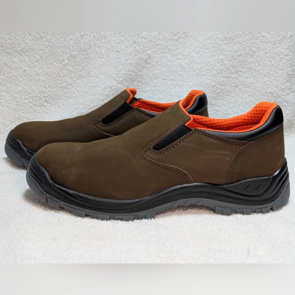 NWOB HYTEST Men's 13W Steel Toe Leather Knox Safety Slip On Shoe ASTM